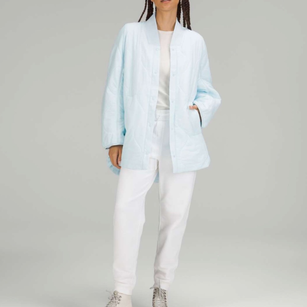 LULULEMON. QUILTED LIGHT INSULATED JACKET. BNWT - POWDER BLUE - Picture 1 of 7